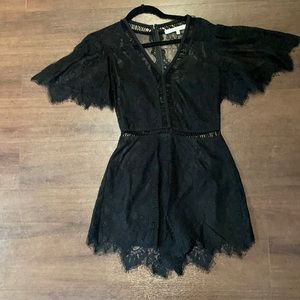 Black lace romper size S